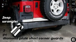 Placa de diamante de 3 1/2" de alto >> 3 piezas << protectores de esquina corta - Imagen 1 de 5