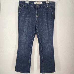 GAP Ultra Low Rise Dark Wash Flare Wide Leg Jeans Hose Gr. 14 - Bild 1 von 5