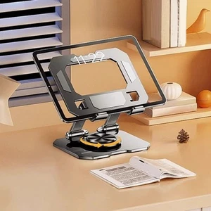 Sturdy Metal Tablet Stand with 360 Degree Rotation for Multiple Devices - Afbeelding 1 van 14