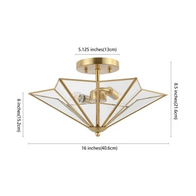 Safavieh HARUNA 2LT 16" MONTAJE EMPOTRADO, Precio rebajado 2172768396 FLU4071A Foto 1 de 4
