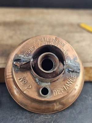 Antique Defiance Rochester Copper No2 Fount Early  Lantern For Restoration  - Image 1 of 4