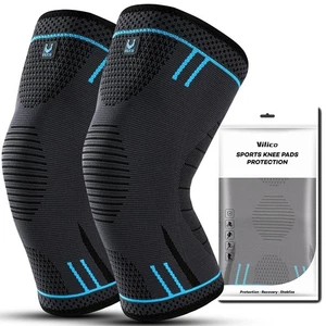 1Pc Compression Knee Support Sleeve | Breathable Elastic Brace with Springs - Bild 1 von 9