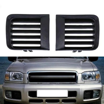 Pair Front Bumper Fog Light Grill Cover for Nissan Pathfinder 2000 2001 2004 - image 1 of 4