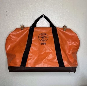 Klein Tools Extra-Large Nylon Equipment Bag XL Orange 5180 USA Made - Picture 1 of 19