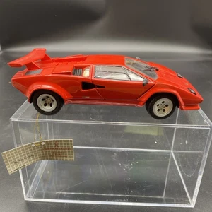 Franklin Mint 1985 Red Lamborghini Countach 5000 1/24 Diecast 1991 w/ Box Rare - Picture 1 of 11