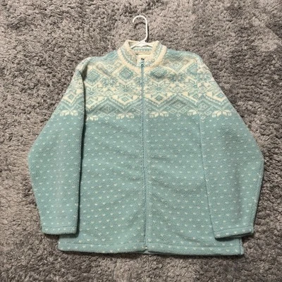 Vintage Northern Reflections Thick Knit Sweater Paisley Bandana Full Zip Jacket - Image 1 of 4