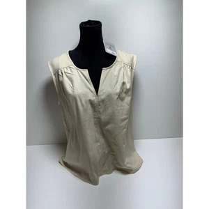 Patagonia Organic Cotton Sleeveless Relaxed Fit Top Handwoven Fabric V Neck - Picture 1 of 11