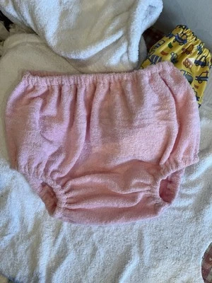 Adult Sized Terry Towelling Pants Nappy Covers L 34-38 WaistNOT WATERPROOF ABDL