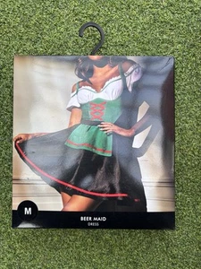 Ann Summers Beer Maid Dress - Black/Green Size M - Picture 1 of 2