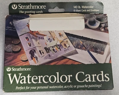 10pk Strathmore 105-150 Watercolor 5" x 6 7/8" Greeting Cards + Envelopes 140lb - Image 1 of 4