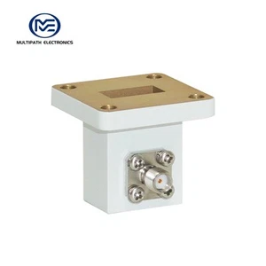 WR62, SMA Female, Orthogonal Waveguide to Coax Adapter, 11.9–18.0 GHz - Picture 1 of 4