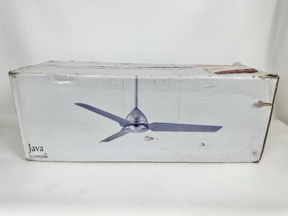 Minka-Aire JAVA Kocoa 54" Outdoor Ceiling Fan With Remote Control Brown- F753-KA - Image 1 of 4