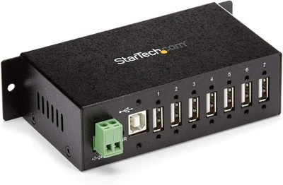 StarTech Hub USB 2.0 a 7 porte, Hub USB-A industriale in metallo con protezione - Immagine 1 di 4