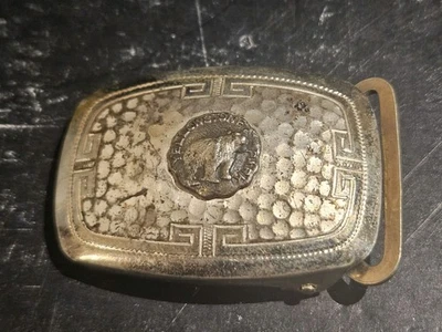 Yellowstone Park Silver Nickel Small Buckle Pat NOV 30 1920 B78 - Image 1 of 4