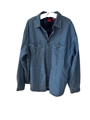 Vintage Arrow Denim Fleece Lined Cotton Shacket Men's XL (LK) - Image 1 of 3