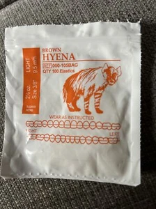 Braune Hyänengummibänder für Zahnspangen (100 Stück) - Bild 1 von 1