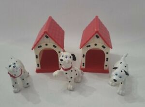 My precious pets Dalmatian dog Collection Jasman Inc 3 dogs & 2 doghouse toys ⬇️