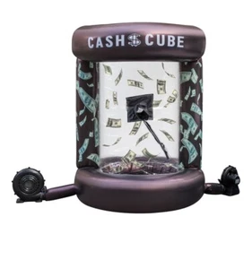 Nueva máquina inflable para agarrar dinero cabina divertida en efectivo con 2 sopladores evento fiesta negra - Imagen 1 de 7