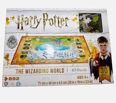 HARRY POTTER The Wizarding World 4D Puzzle  Approx. 892 Pieces Plus Poster Guide - Image 1 of 4