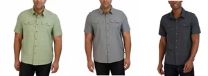 Gerry Men's Short Sleeve Woven Camp Shirt - Picture 1 of 27