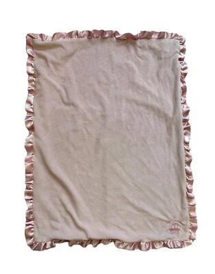 Corona Artesanía Disney Pequeña Princesa Corona Tiara Rosa Volantes Bebé Manta Lovey Foto 1 de 4