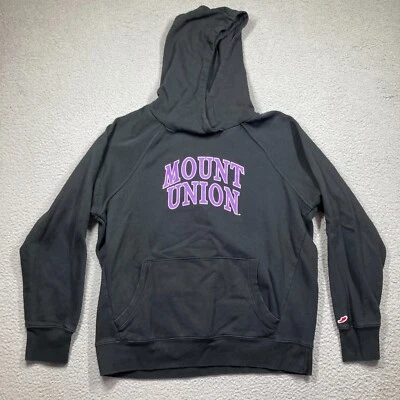 Moletom com capuz University of Mount Union adulto GG preto suéter Raiders FLAW - Imagem 1 de 4