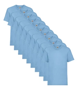 Camiseta Fruit Of The Loom 61033 Valueweight 165gsm Niños Paquete de 10 - Imagen 1 de 28
