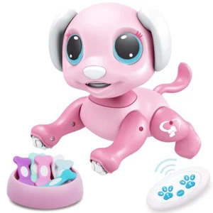 Remote Control Dog Gesture Sensing - Smart Puppy Pink Toy Robot Pet Walks Barks - Picture 1 of 7