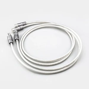 Pair 4N 18AWG Pure Silver Conductor XLR Balanced Cable Hifi Audio Signal Cords - Imagen 1 de 13