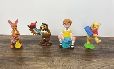 Lote de figuras Disney Winnie the Pooh Cake Topper Owl Kanga Christopher Music Band Foto 1 de 4