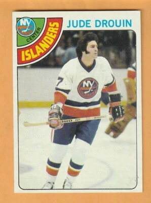 Jude Drouin New York Islanders 1978-79 Topps #93 12J - Image 1 of 2