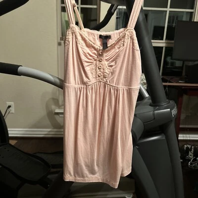 Регулируемые ремни Soma Sleep Camisole Chemise кружевная отделка размер Small - Изображение 1 из 2