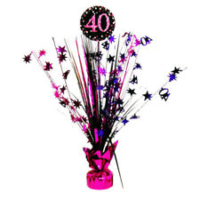 40. Geburtstag Dekoration mit Zahl 40 Deko runder Geburtstag Party Tisch pink