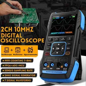 FNIRSI 2C23T Handheld Dual Channel 3-in-1 Oscilloscope Digital Multimeter DDS - Picture 1 of 10