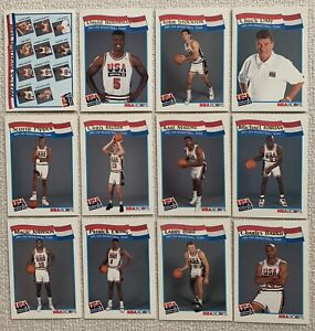 MICHAEL JORDAN! 1991-92 NBA HOOPS TEAM USA OLYMPIC DREAM TEAM SET #51-62! MINT