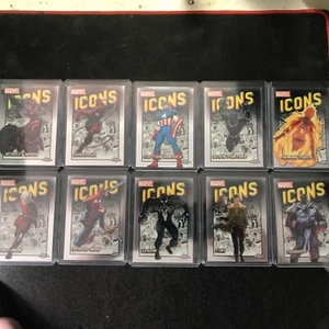 2024 Topps Chrome Marvel Icons Spider-Man Captain America Full Set MI 1-10 #72 - Picture 1 of 11