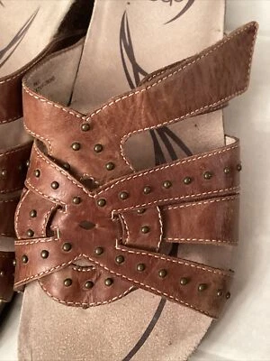 Abeo Bio System Sandals Womens 7.5 N Bevim Brown Leather - Image 1 of 4