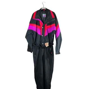 Skioverall Vintage 80er 90er Black Bear - Bild 1 von 14