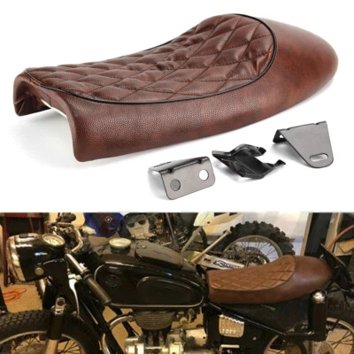 Hump Saddle Cafe Racer Vintage Seat Cushion For Honda CB SUZUKI GN250 400 GS GR - Image 1 of 4