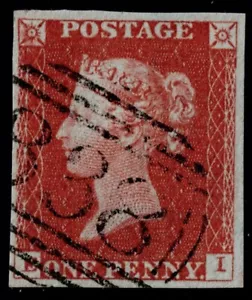 1841 1d Red Pl 39 EI 4m Crisp Southwold 838 Numeral Superb Used Cat. £50.00 - Picture 1 of 1