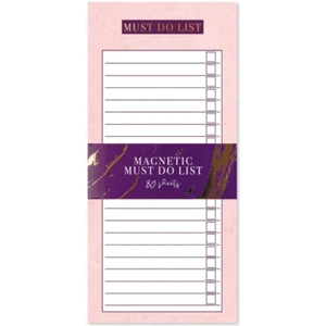 Calm Thoughts Magnetic To Do List - Shopping Pad Notes Fridge Freezer Lined - Picture 1 of 1