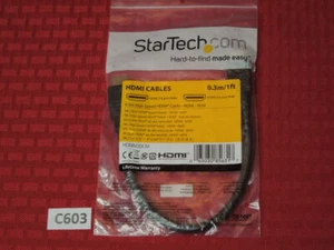 Startech.com 0.3m/1 ft - High Speed Hdmi Cable - Hdmi To Hdmi - M/m - Hdmi - Picture 1 of 4