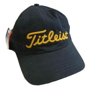 Titleist Men's Strapback Hat Made in USA One Size Black - Picture 1 of 6