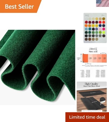 Versátil fieltro acrílico verde cazador de 3 yardas - perfecto para decoración del hogar y disfraces Foto 1 de 4