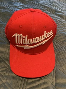Milwaukee Tools M18 Fuel 3D Logo Baseball Style Cap Hat Colour is Red Adjustable - Picture 1 of 7
