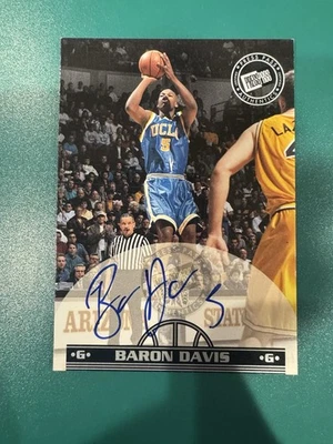 BARON DAVIS 1999 Press Pass Authentics SP Rookie Auto UCLA Bruins Hornets RC - Image 1 of 2