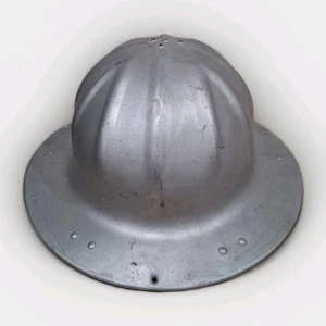 Vintage B.F. Mc Donald Co Aluminum Safe-T-Hat Safety Hard Hat - Picture 1 of 6