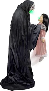 Animatronic Soul Sucker Demon Reaper W/Child By Tekky Motion-Activated Talking H - Picture 1 of 12