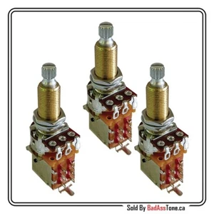 Bourns 500K Push Pull (DPDT) - Conico audio ad albero diviso lungo - (Qtà 3) - Foto 1 di 1