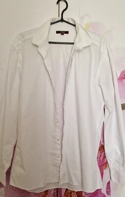 GEORGE MEN WOMEN WHITE OCCASION SHIRT SIZE L LARGE 16 41  - Image 1 of 4